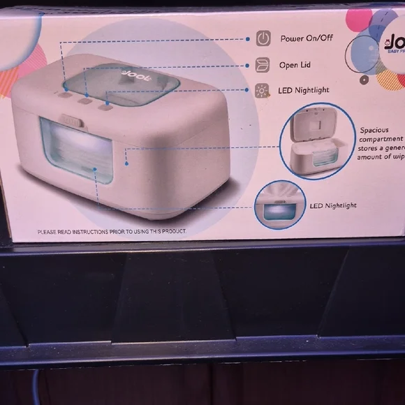 Jool TinyBums Wipe Warmer - White - Picture 2 of 4